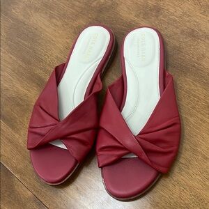 Cole Haan Grand red slide sandals